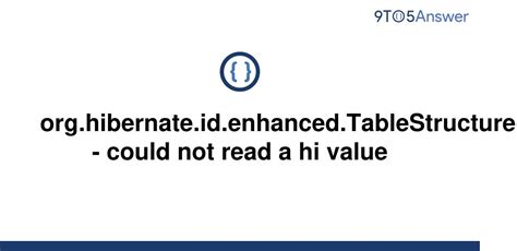 XML Word Printable. . O hibernate id enhanced tablestructure could not read a hi value